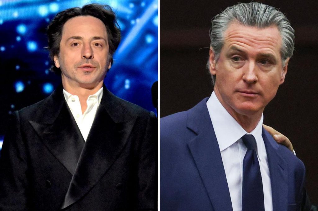 Brutal way Google's Sergey Brin told Gavin Newsom he was ditching California