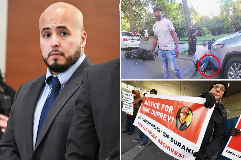 Ex-NYPD 'cooler cop' Erik Duran to be freed on $300K bail as he appeals manslaughter rap