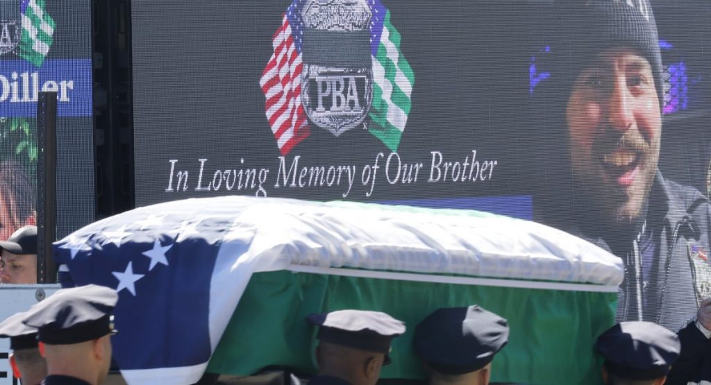 Jury acquits man of top murder charge in killing of NYPD officer, convicts of manslaughter