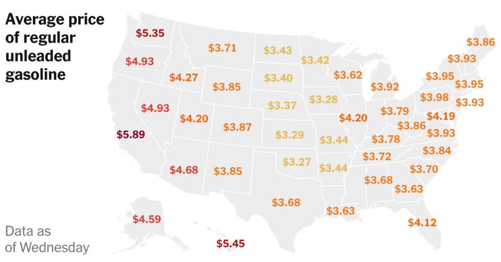 Maps: How Much Have Gas Prices Risen Across The U.S.?