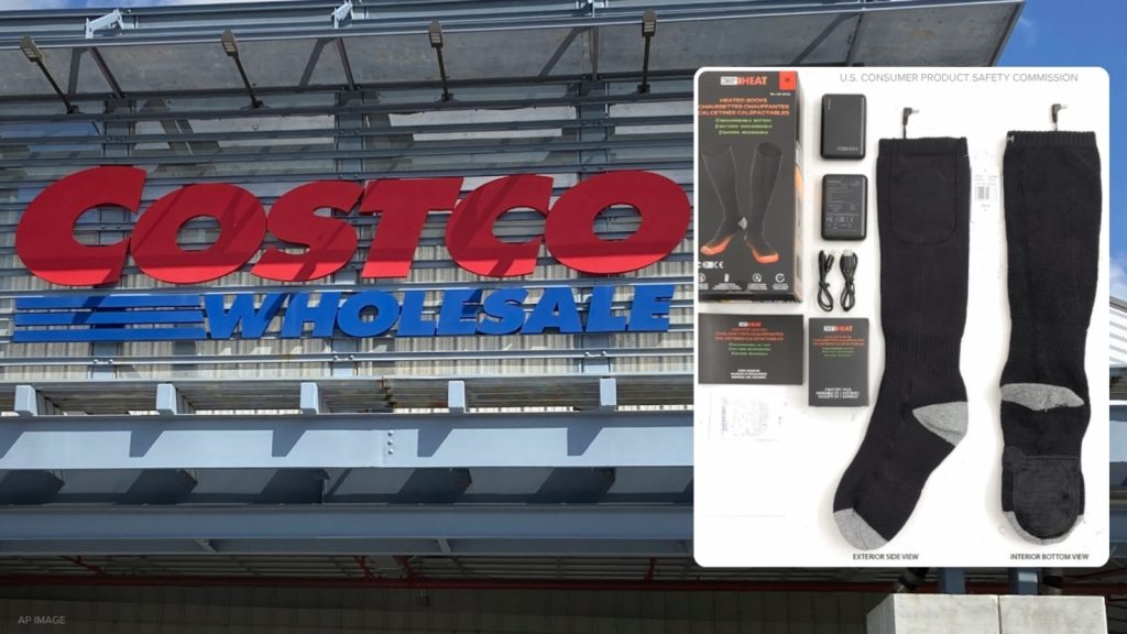 More than 200,000 '32 Degrees' heated socks from Costco recalled after reports of burn injuries
