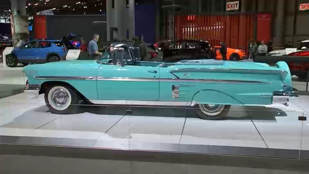 New and vintage cars and trucks take the stage at the New York International Auto Show at NYC's Javits Center