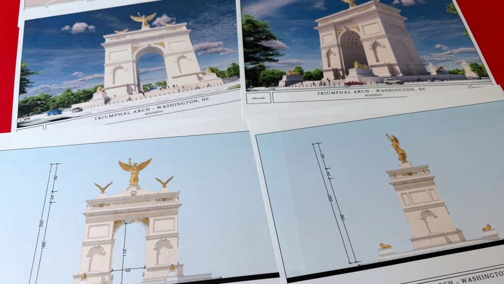New renderings released for Trump's proposed 'triumphal arch'