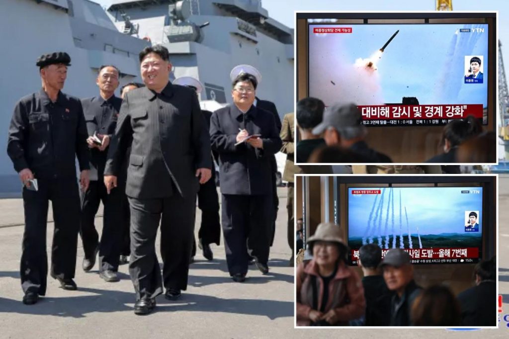 North Korea fires multiple ballistic missiles towards sea off its east coast