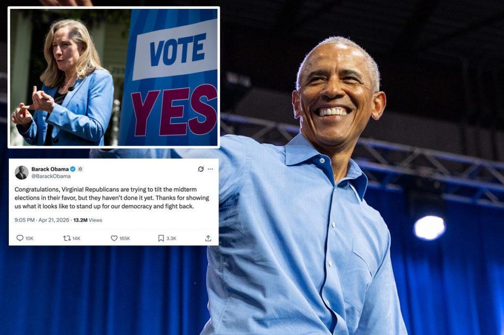 Obama ripped for congratulating Virginia for after congressional districts vote