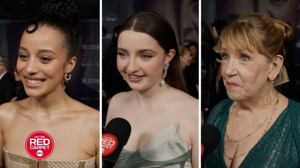 Praise be! The cast of 'The Testaments' reunite for the show's Hollywood premiere