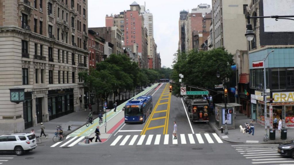 Proposed bike lane across 72nd Street would connect Central Park to both rivers in Manhattan, NYC