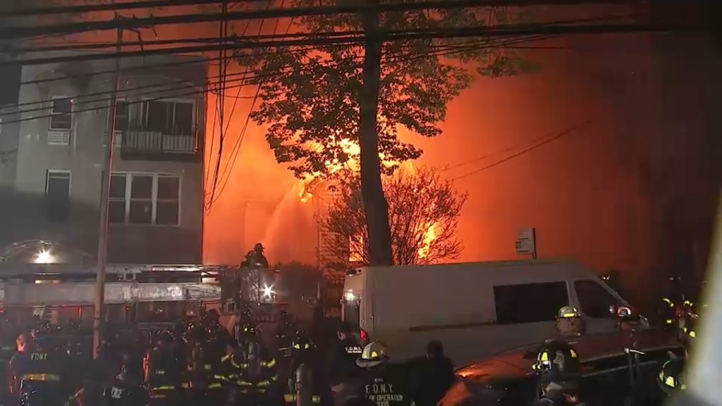 Queens fire: At least 4 firefighters injured in blaze that spread to church, FDNY says