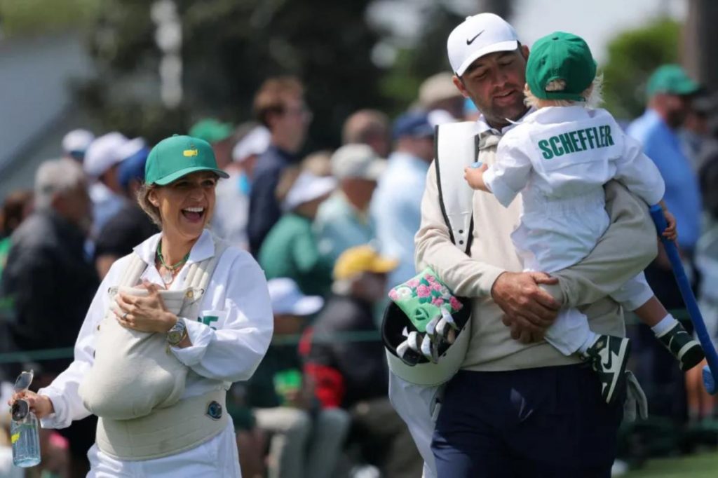 Scottie Scheffler's newborn son joins in Masters Par 3 Contest fun