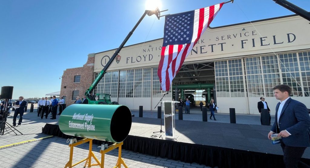 Trump officials break ground on new pipeline at Floyd Bennett Field