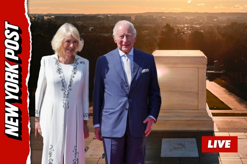 Watch live: King Charles gives formal farewell to Trump, visits Arlington National Cemetery, more (Video)