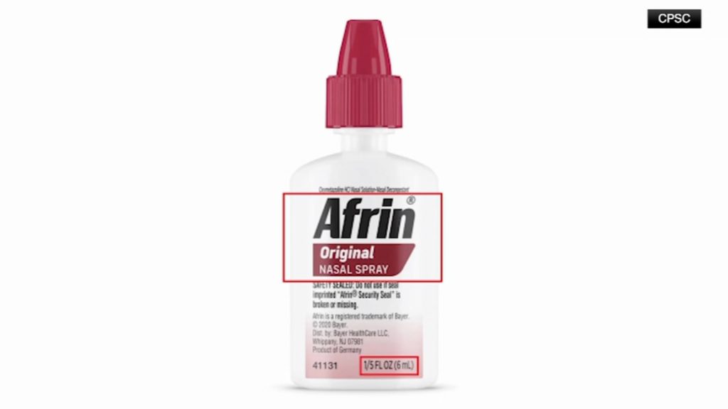 Afrin recall 2026: Travel-sized nasal spray recalled by drugmaker Bayer due to packaging problem