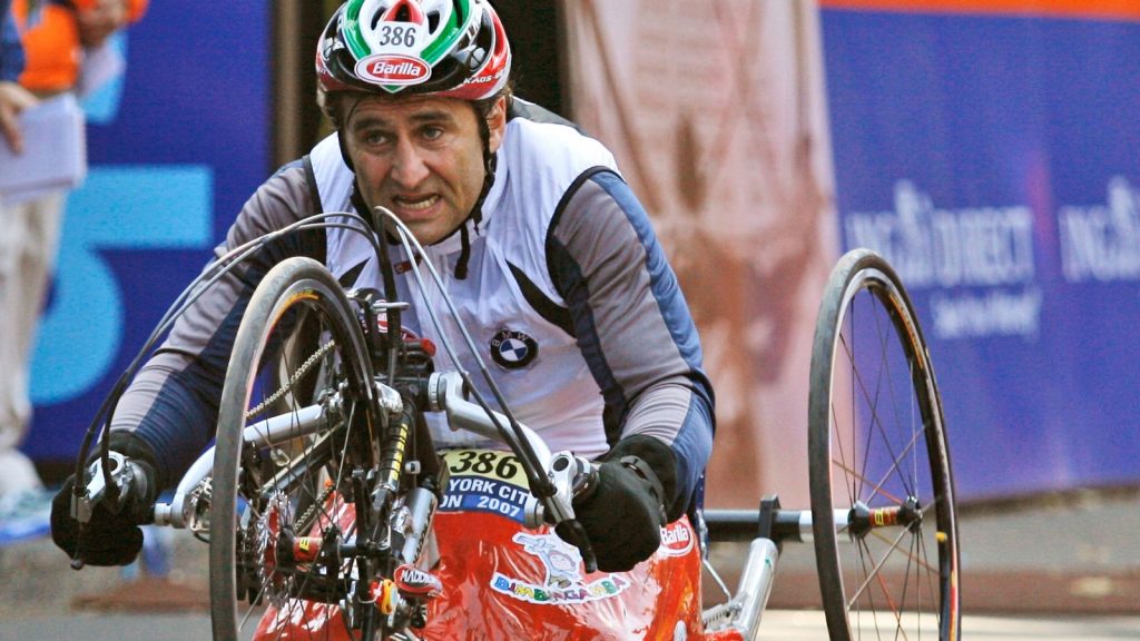 Alex Zanardi, NYC Marathon winner and Paralympic champion, dies at 59