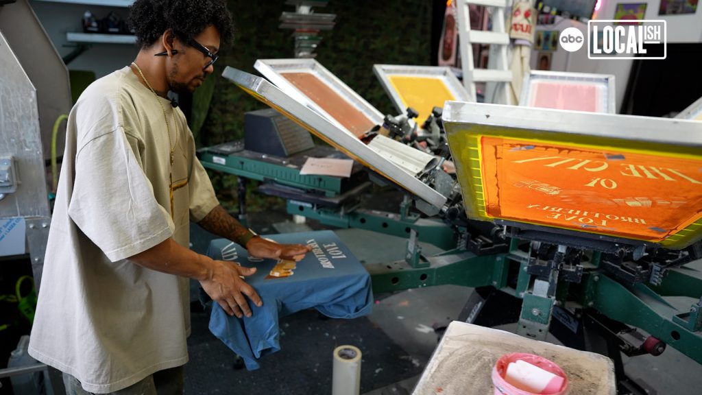 Artist turns everyday t-shirts into billboards