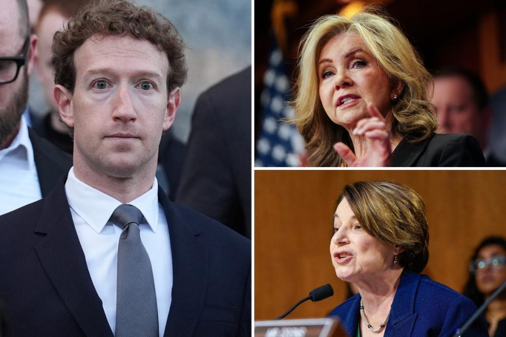 Blackburn, Klobuchar slam Mark Zuckerberg for banning law firm ads for victims of social media addiction: 'Disturbing'