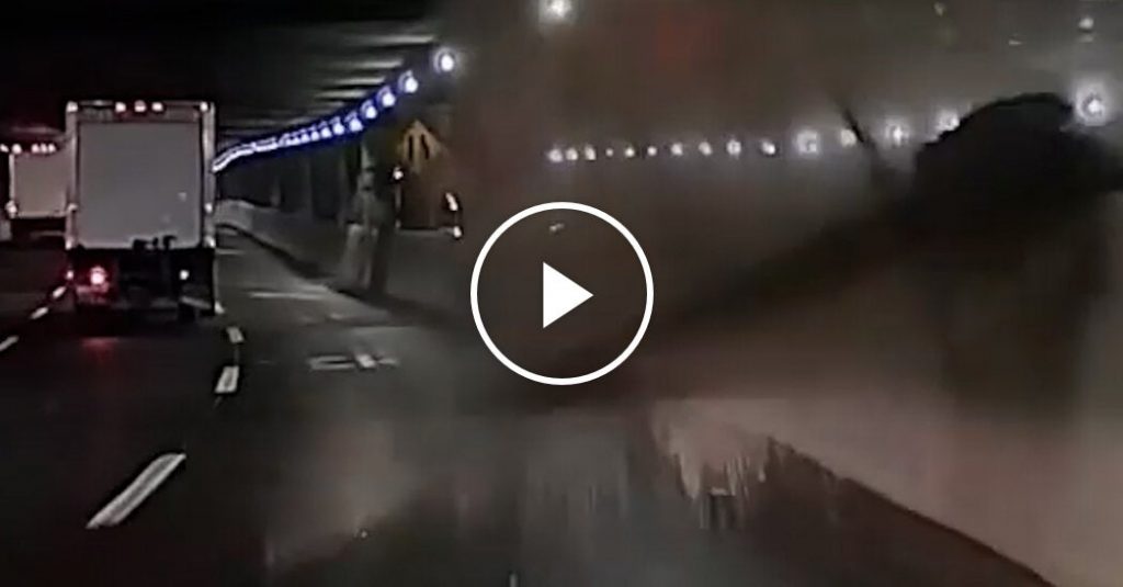 Debris Falls Onto Car on Busy New York City Highway