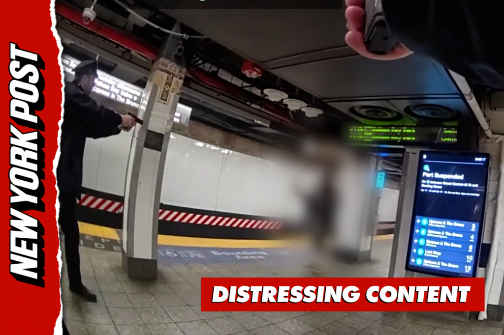 Frightening bodycam video shows cop fatally shooting machete-wielding nutjob at Grand Central (Video)