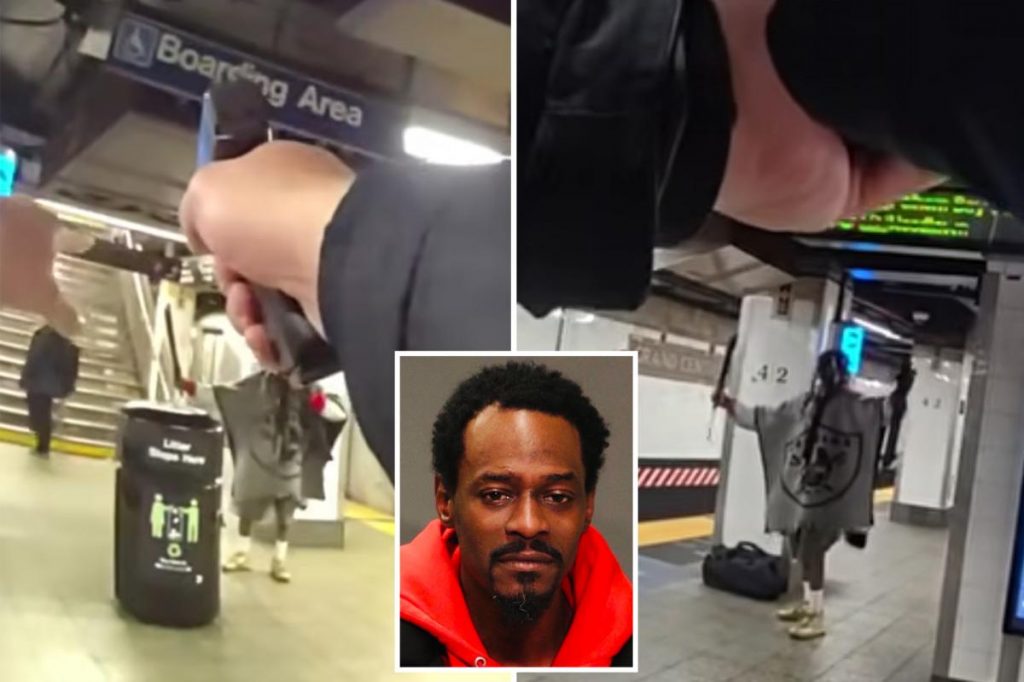 Harrowing bodycam footage shows cop fatally shooting machete-wielding nut who slashed 3 straphangers at Grand Central