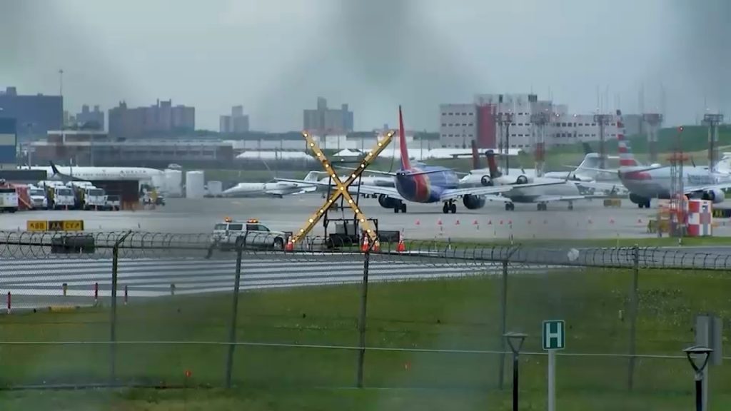 LGA sinkhole: Repairs and inspections continue at LaGuardia Airport after large sinkhole opened on runway