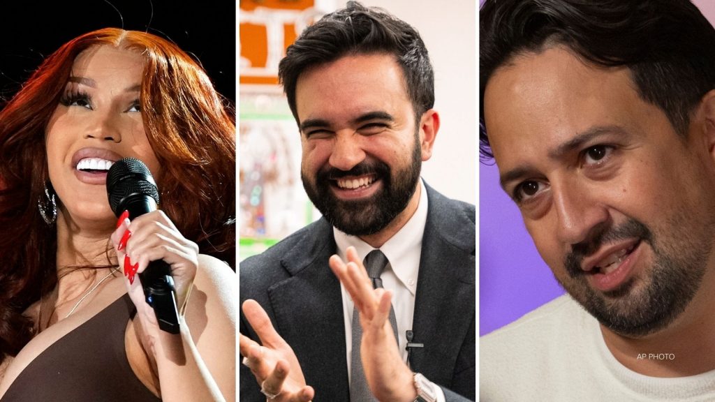 Pick the winner: Rapper Cardi B, Broadway songwriter Lin-Manuel Miranda select finalists in Zohran Mamdani’s 2-K jingle contest Pick the winner: Rapper Cardi B, Broadway songwriter Lin-Manuel Miranda select finalists in Zohran Mamdani's 2-K jingle contest