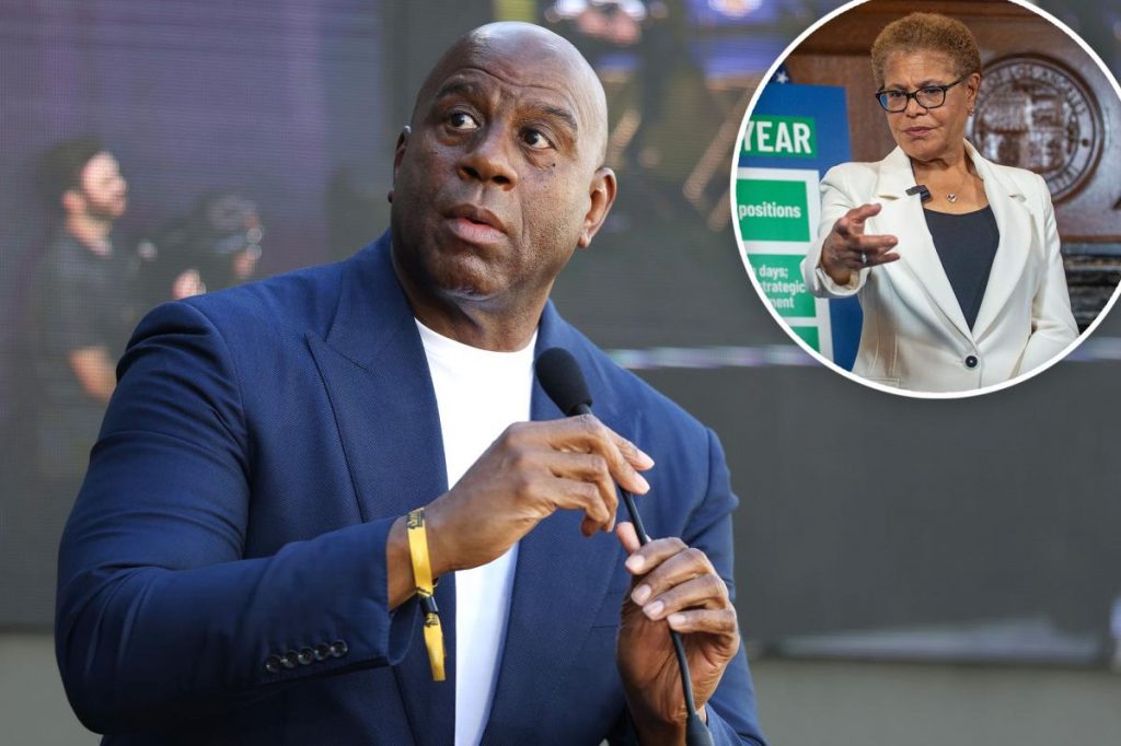 Politicos point awkward hole in Magic Johnson’s Karen Bass endorsement Politicos point awkward hole in Magic Johnson's Karen Bass endorsement