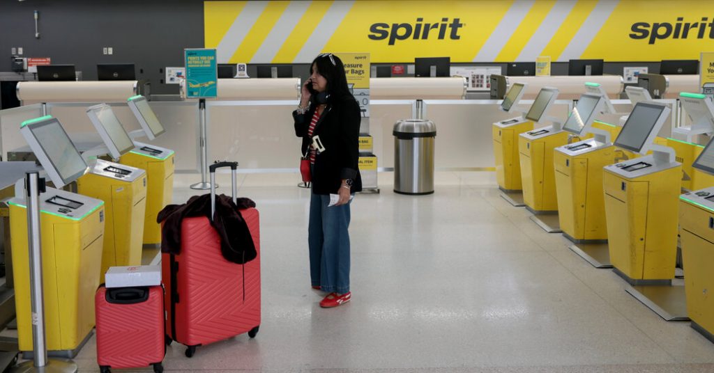 Spirit Airlines Cancels All Flights, Stranding Passengers