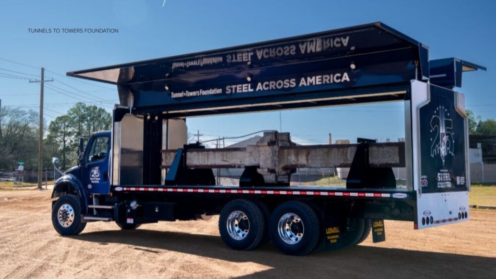 Steel beam from the World Trade Center to travel across U.S. to commemorate first responders who died in Sept. 11 terror attacks