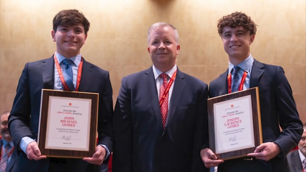 Twin brothers graduate at very top of their class at Chaminade High School on Long Island