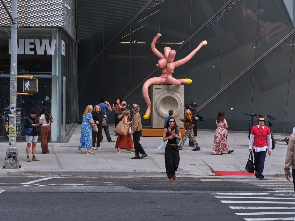 What’s the Giant Pink Sculpture at the New Museum in NYC All About? What's the Giant Pink Sculpture at the New Museum in NYC All About?