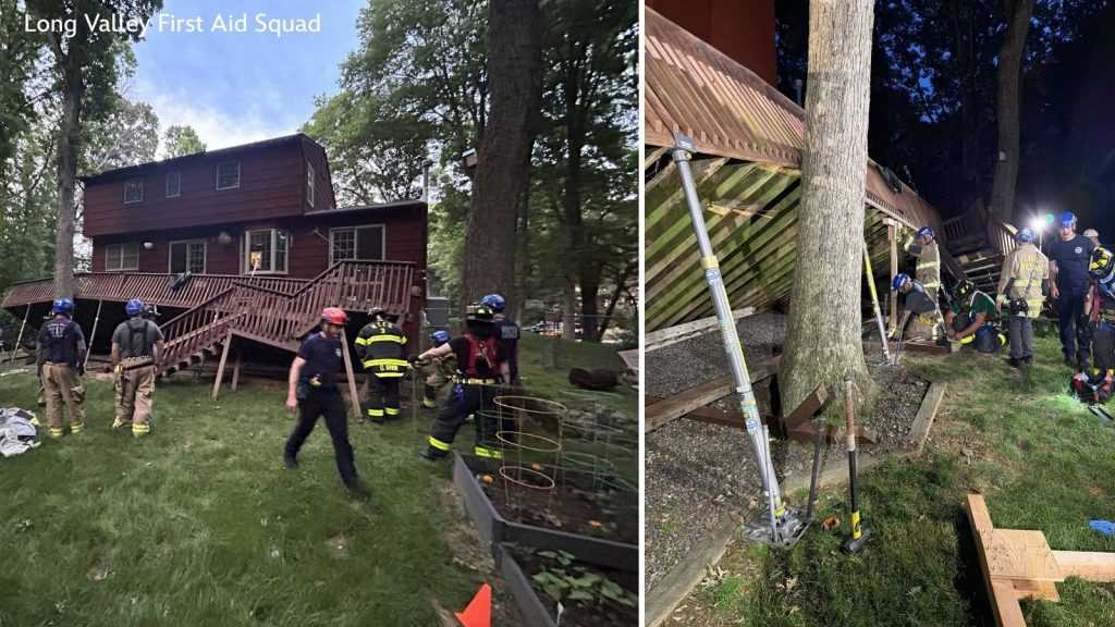 Deck collapse in Long Valley, NJ injures 7 people