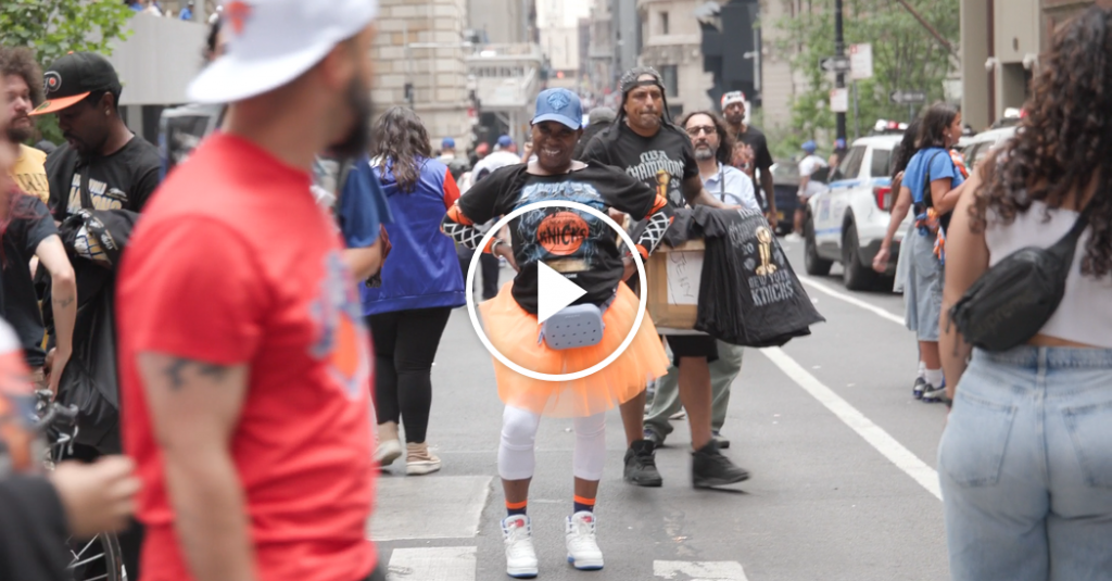 Fans Show Up to the Parade in Their Best Knicks-Themed Attire