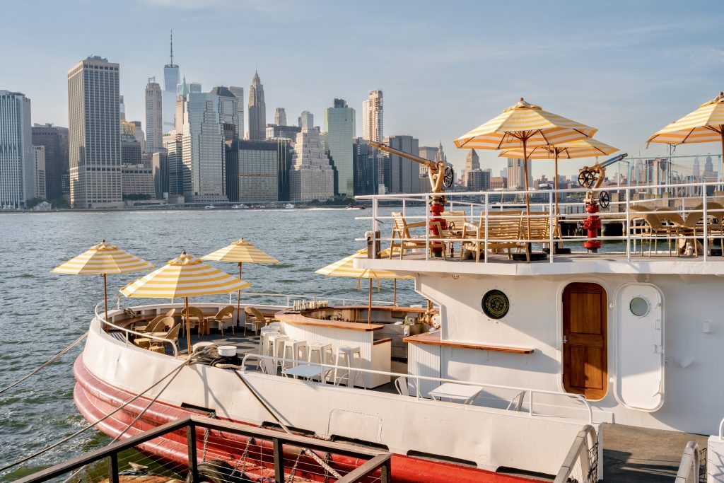 Fireboat is a New Floating Bar on the Water in NYC, Set Aboard a Decommissioned FDNY Fireboat