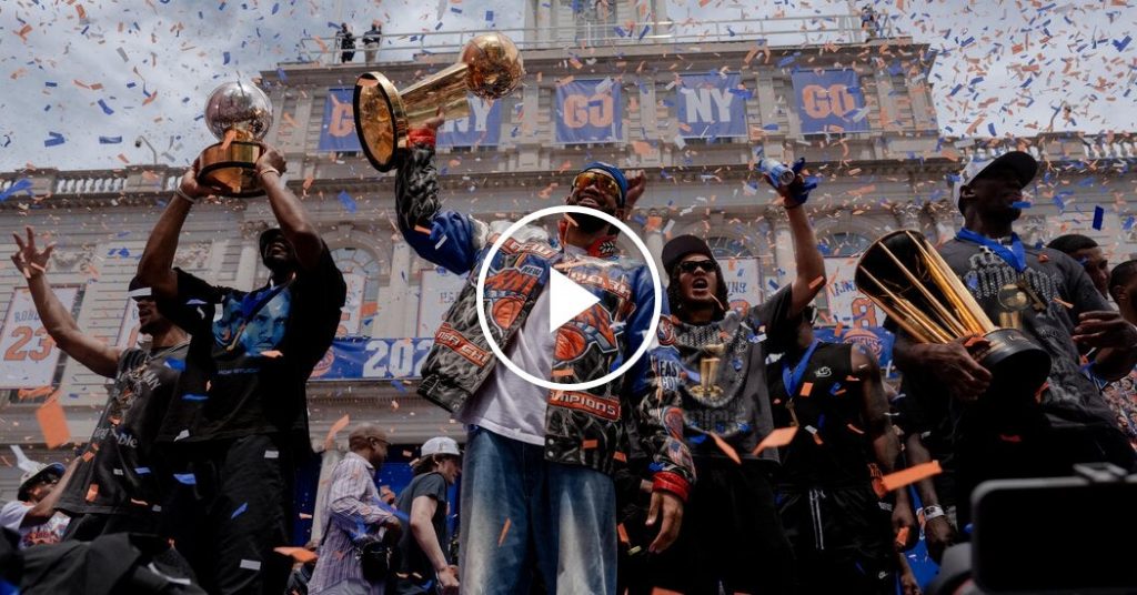 Knicks Fans Celebrate With Ticker-Tape Parade Knicks Fans Celebrate With Ticker-Tape Parade