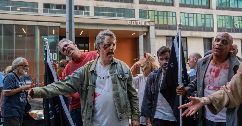 The Casting Call Was for Zombies. The Job Was Actually a Landlord Rally. The Casting Call Was for Zombies. The Job Was Actually a Landlord Rally.