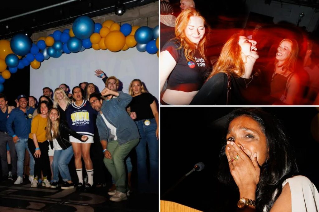 The problem with Nithya Raman's campaign perfectly captured in election night party photos