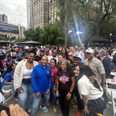 These elected officials were pinching themselves at the Knicks parade These elected officials were pinching themselves at the Knicks parade
