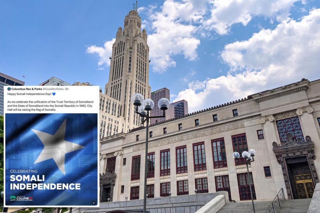 Columbus, Ohio sparks conservative fire over Somali flag-raising at city hall Columbus, Ohio sparks conservative fire over Somali flag-raising at city hall