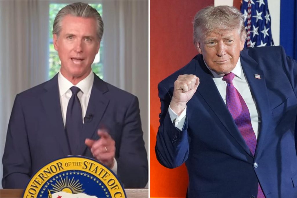 Gavin Newsom goes on Trump-bashing tirade in 4th of July address Gavin Newsom goes on Trump-bashing tirade in 4th of July address
