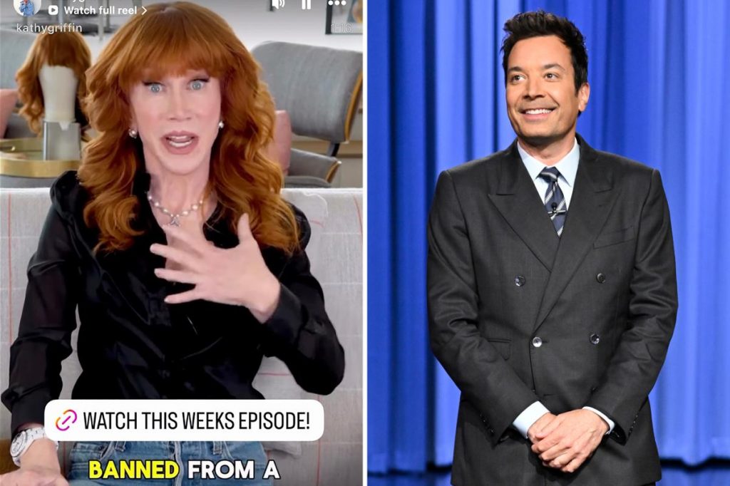 Kathy Griffin claims she's banned from Jimmy Fallon’s ‘Tonight Show’