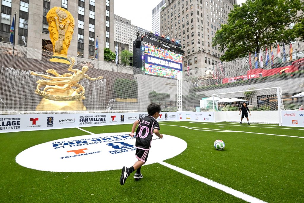 Rockefeller Center’s World Cup Fan Village Opens: See Pictures Rockefeller Center's World Cup Fan Village Opens: See Pictures