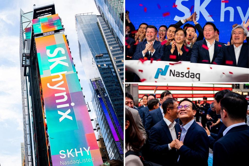 South Korean chipmaker SK Hynix debuts on Nasdaq at $170 a share