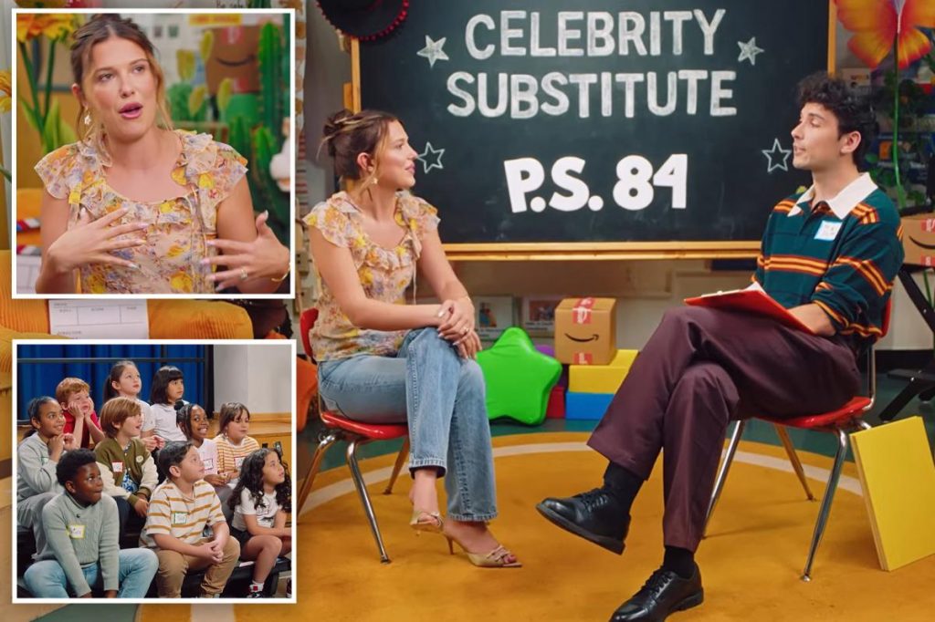 'Stranger Things' star Millie Bobby Brown surprises adorable NYC kids with acting lesson: 'She’s so British'