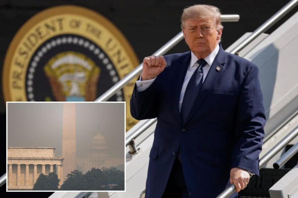 Trump says Canada must pay new tariffs due to 'totally unacceptable' wildfire smoke