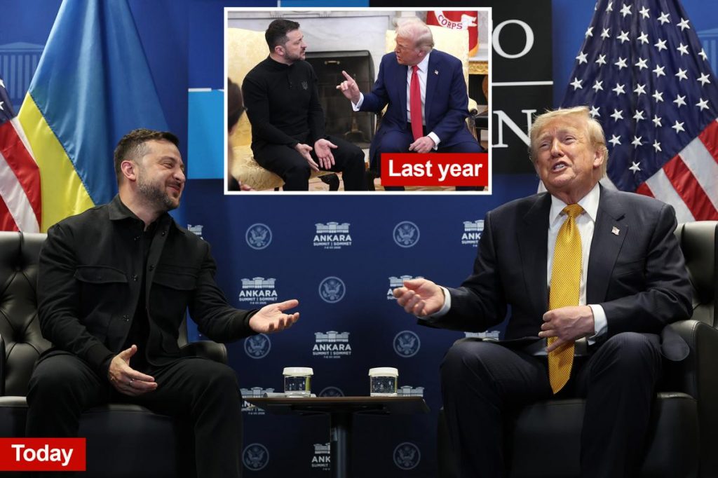 Trump warms up to Zelensky after last year’s Oval Office blowup: ‘good relationship’ Trump warms up to Zelensky after last year's Oval Office blowup: 'good relationship'