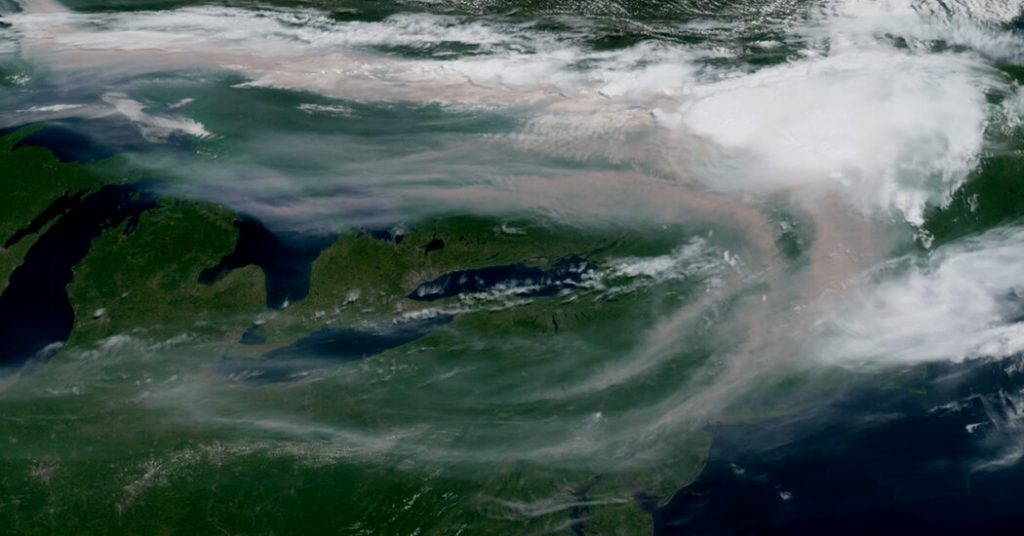 Wildfire Smoke Spreads Across the Northeast as Temperatures Spike